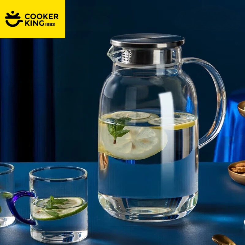 Camping Cooking Kettle - COOKER KING 1.8/2.5L Glazen Waterkoker Hoge