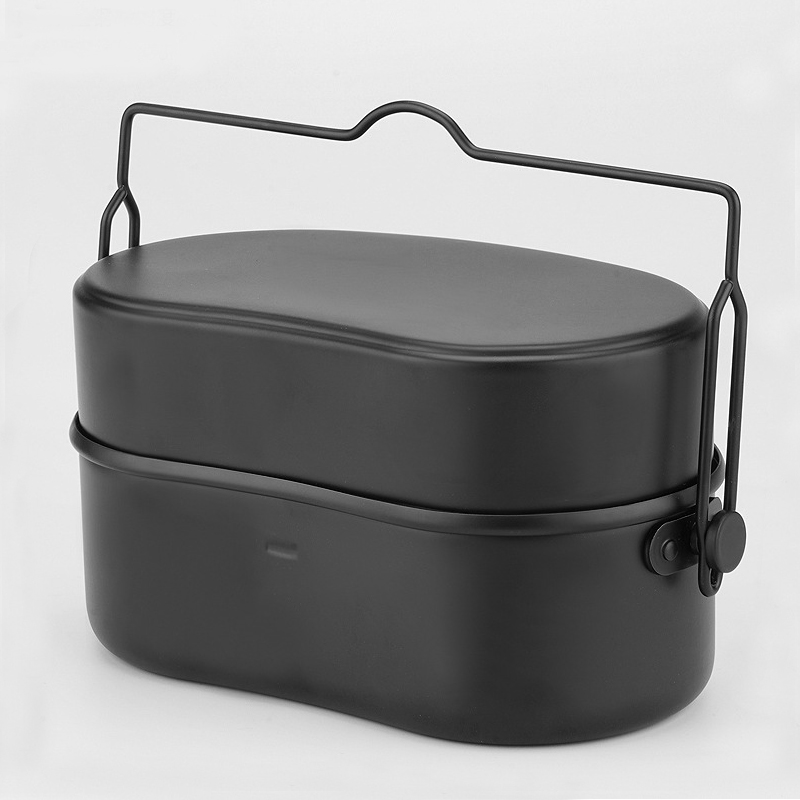 Camping Cooking Kit Box - Aluminium Lunchbox Kookgerei Outdoor Camping Rijstkoker