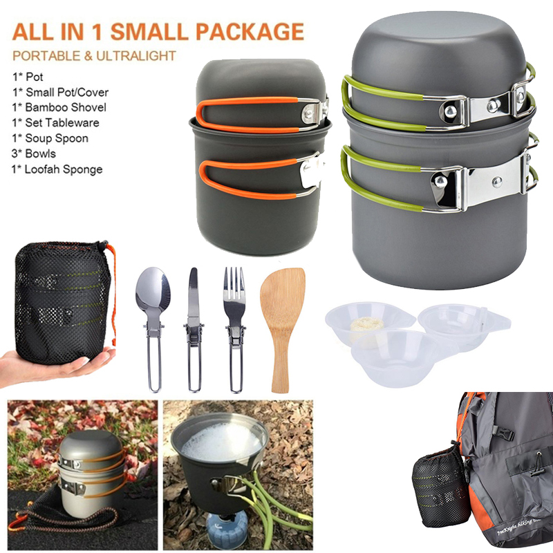 Camping Cooking Pot Set - Nieuwe Camping Pot Draagbare Outdoor Set