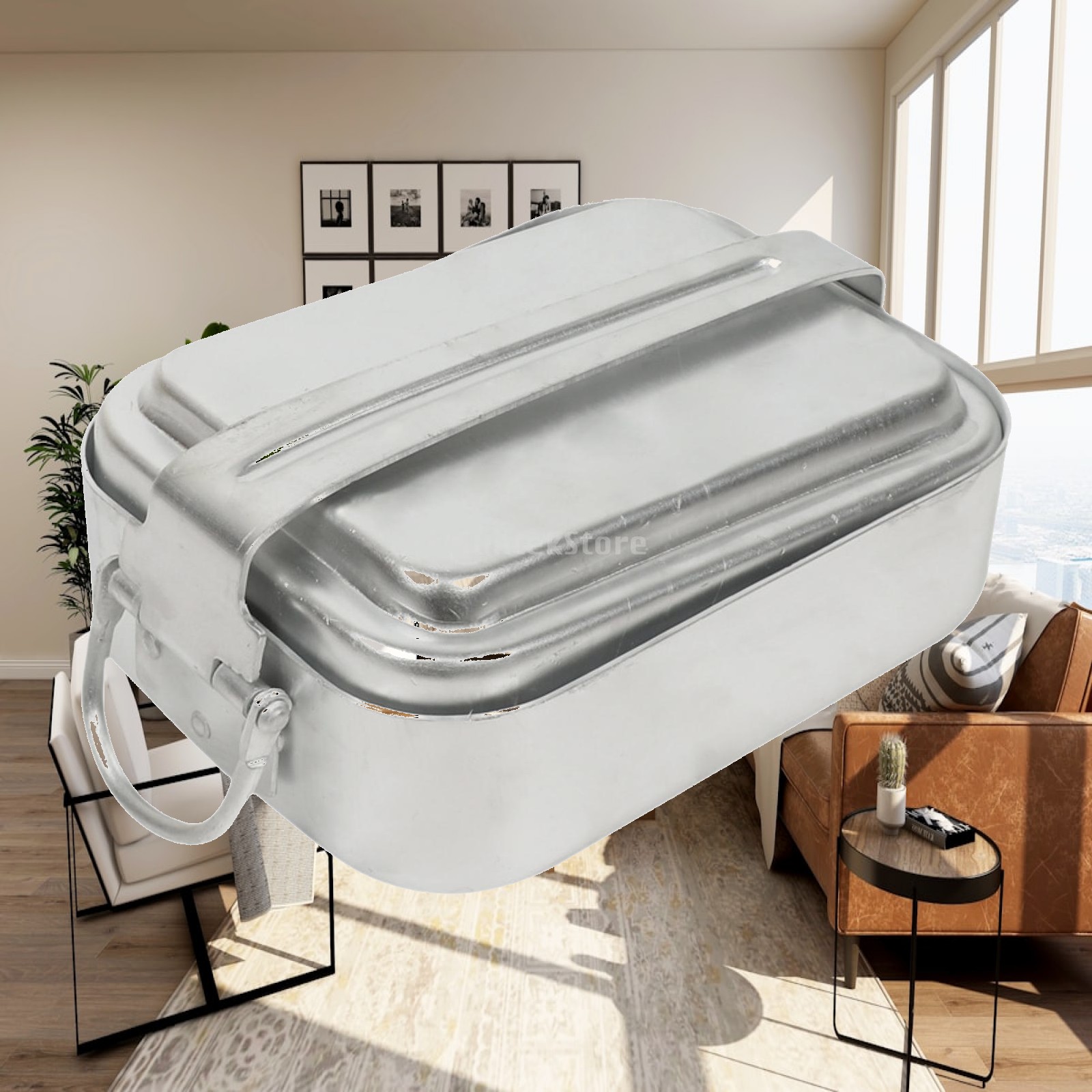Camping Cooking Kit Box - Camping Mess Tin Campingkookgerei Rechthoekig kookgerei