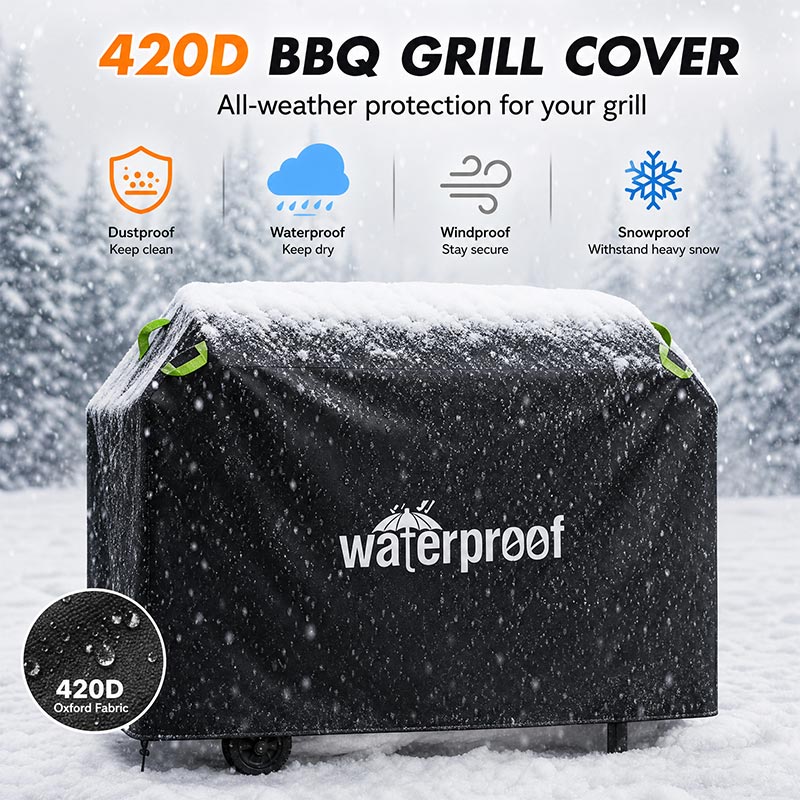 Camping Cooking Tent - 420D Regendichte Outdoor Houtskoolgrillhoes, Gas Stofdichte