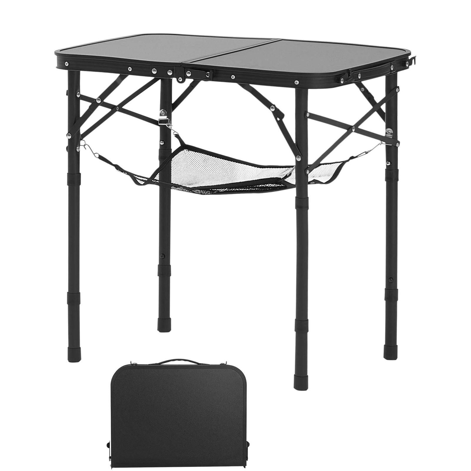 Camping Cooking Lightweight - Opvouwbare kampeertafel, in hoogte verstelbare draagbare