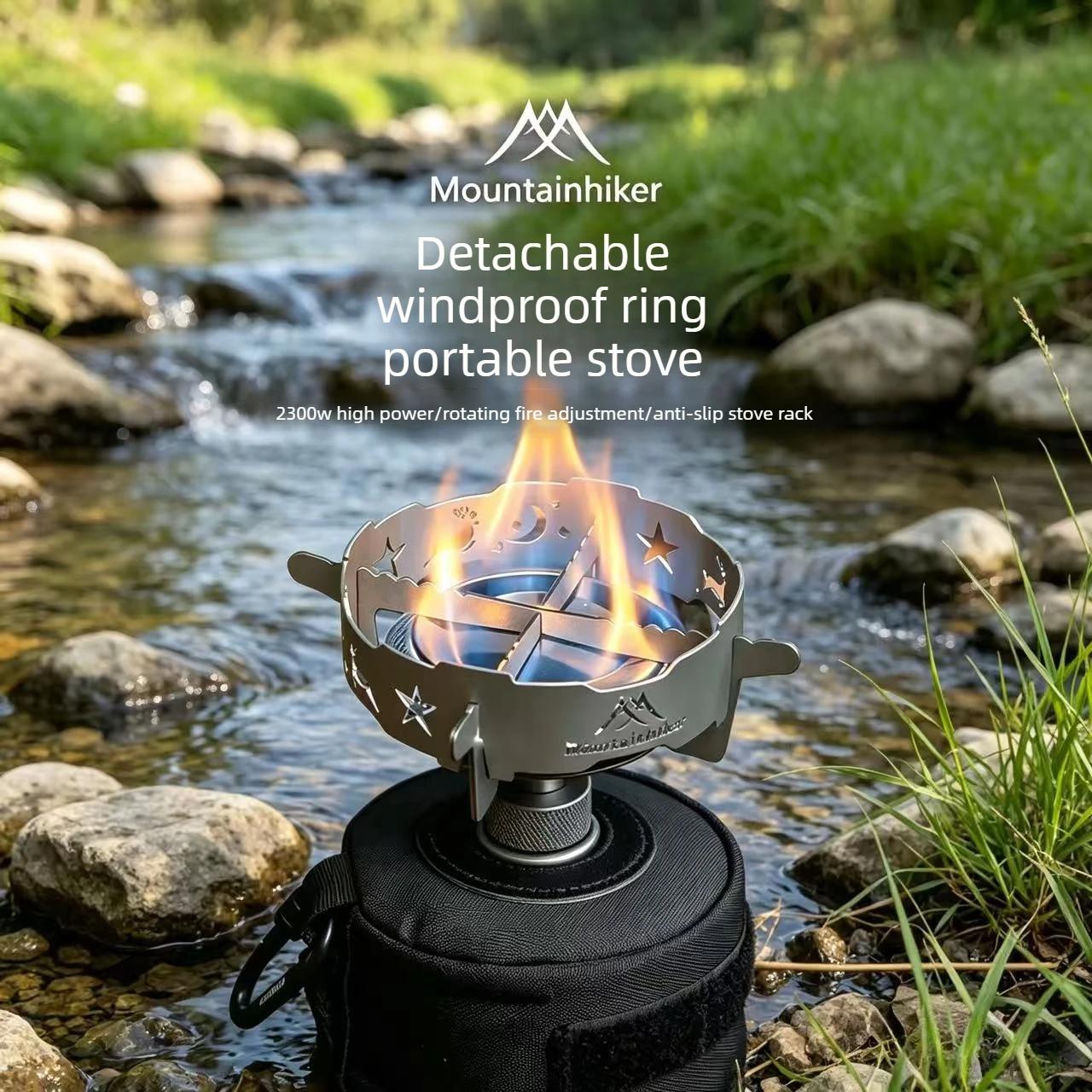 Camping Cooking Ring - Campingkachel met afneembare winddichte ring, buitenkachel