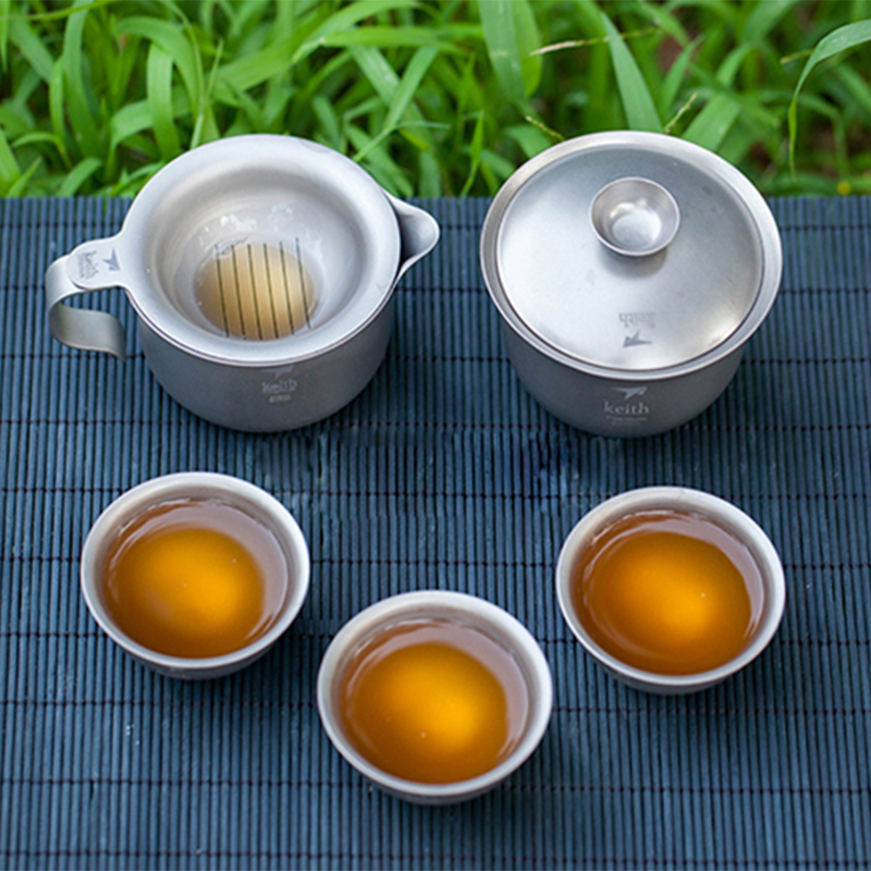 Camping Cooking Kettle - Keith Titanium Kung Fu Thee Set