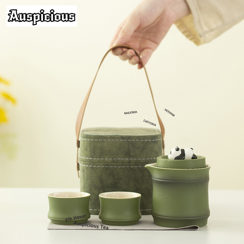 Japanese Camping Cooking - Chinese Draagbare Rabbbit Thee Set Keramische