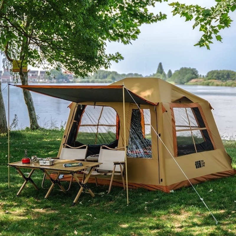 Camping Cooking Tent - One-touch opblaasbare toeristentent, lichtgewicht, opvouwbaar, natuurwandeling,