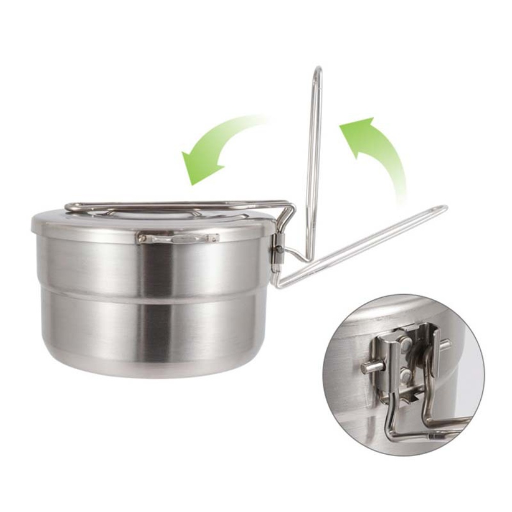 Roestvrijstalen buitenkookpot  - Camping Cooking Materials recensie en prijs