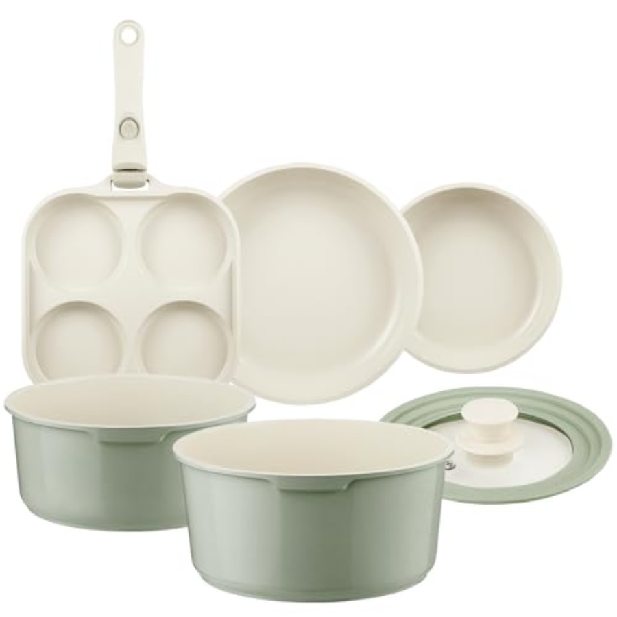 Keramische pannenset antiaanba - Camping Cooking Set Detachable Handle recensie en prijs