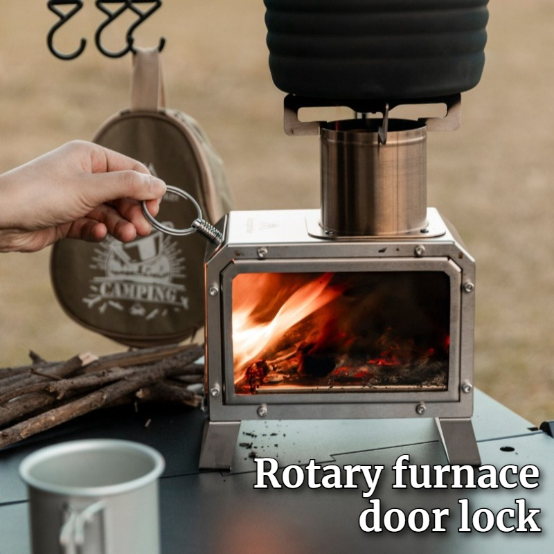 Roestvrijstalen vierkante hout - Camping Cooking Area recensie en prijs