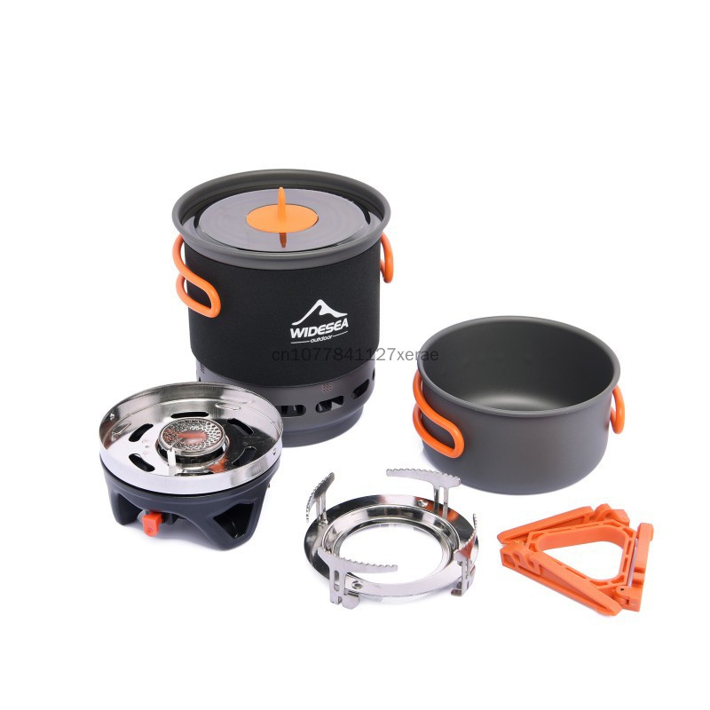 Camping kooksysteem met warmte - Camping Cooking Pot Set recensie en prijs