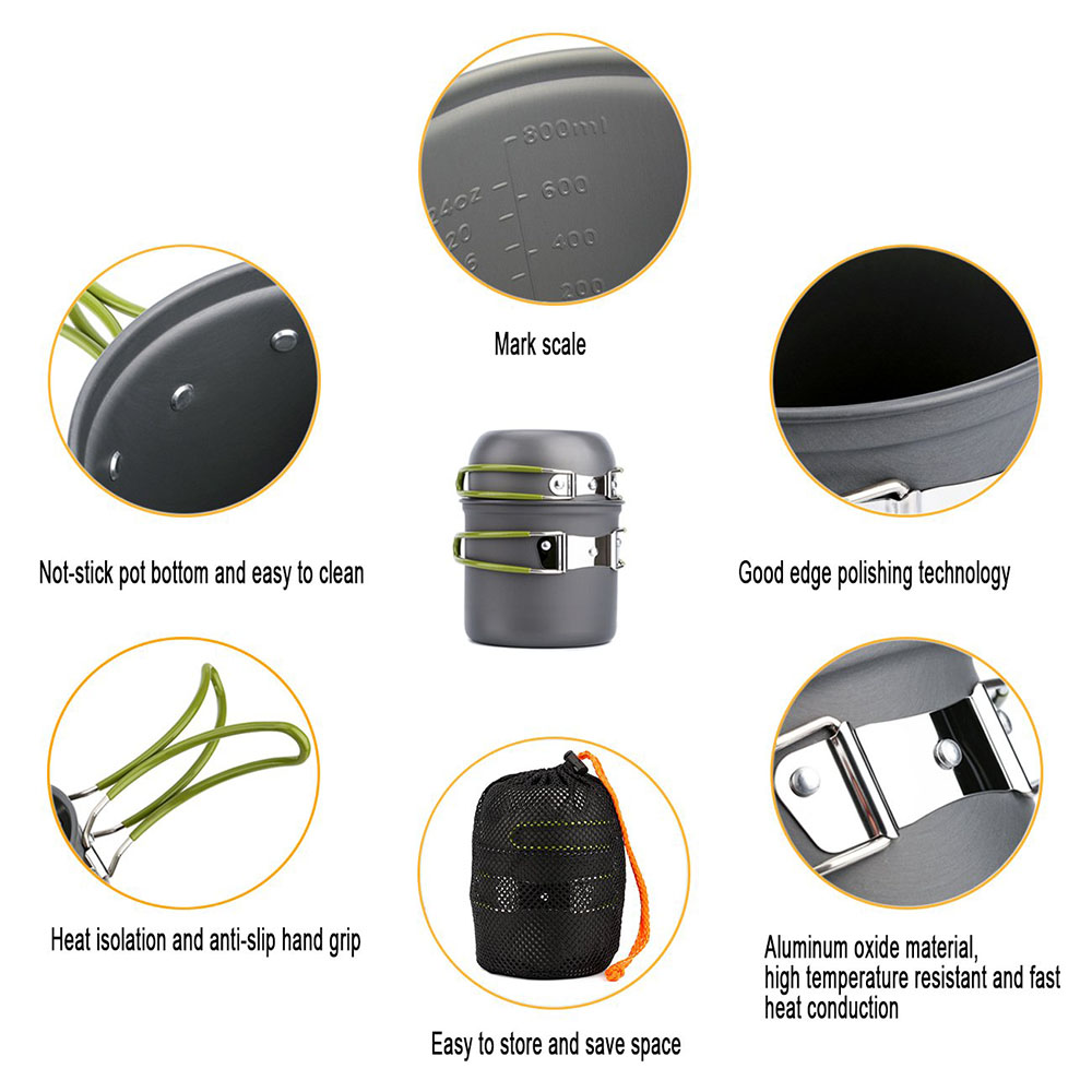 Ultralichte campingpotten pann - Camping Cooking Kettle recensie en prijs