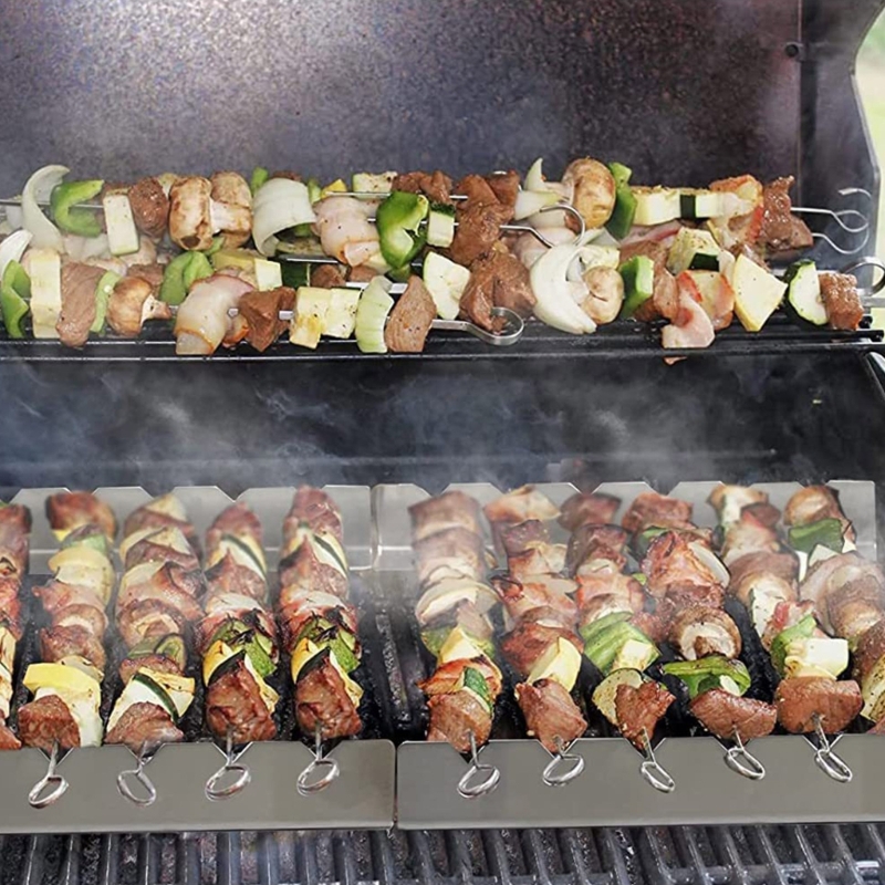 2 Stuks Kebab Rack Kebab Stand - Camping Cooking Utensil Holder recensie en prijs