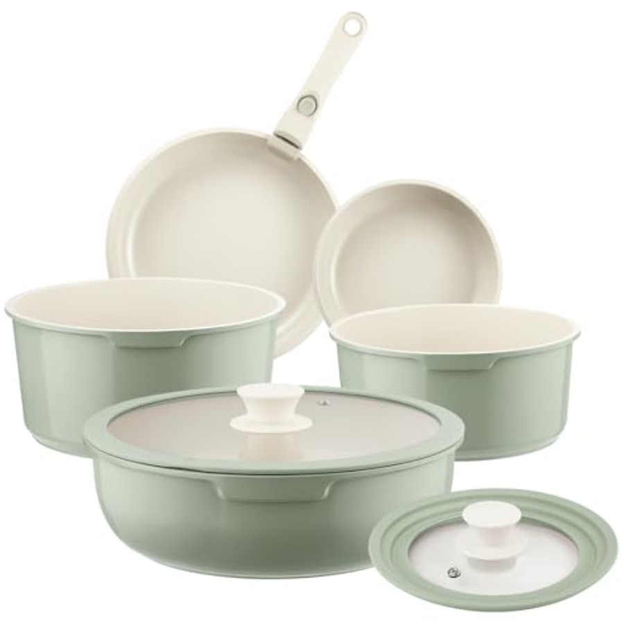 Keramische pannenset antiaanba - Camping Cooking Set Detachable Handle recensie en prijs