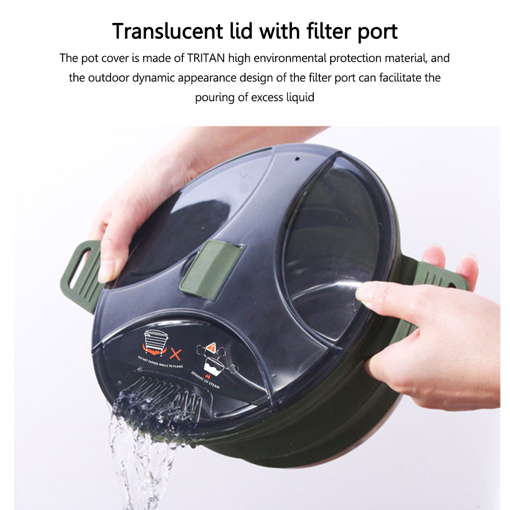 2.5l siliconen opvouwbare wate - Camping Cooking Kettle recensie en prijs