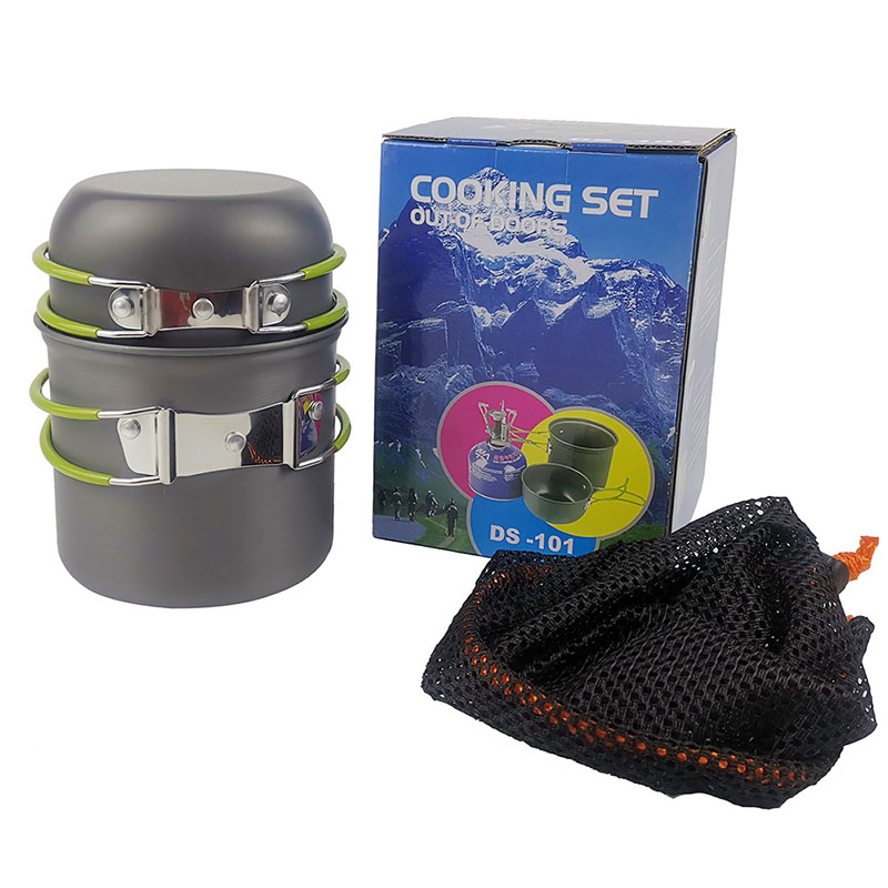 Campingpannenset met fornuis O - Camping Cooking Kit Box recensie en prijs