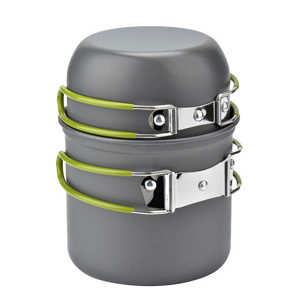 Campingpannenset met fornuis O - Camping Cooking Kit Box recensie en prijs