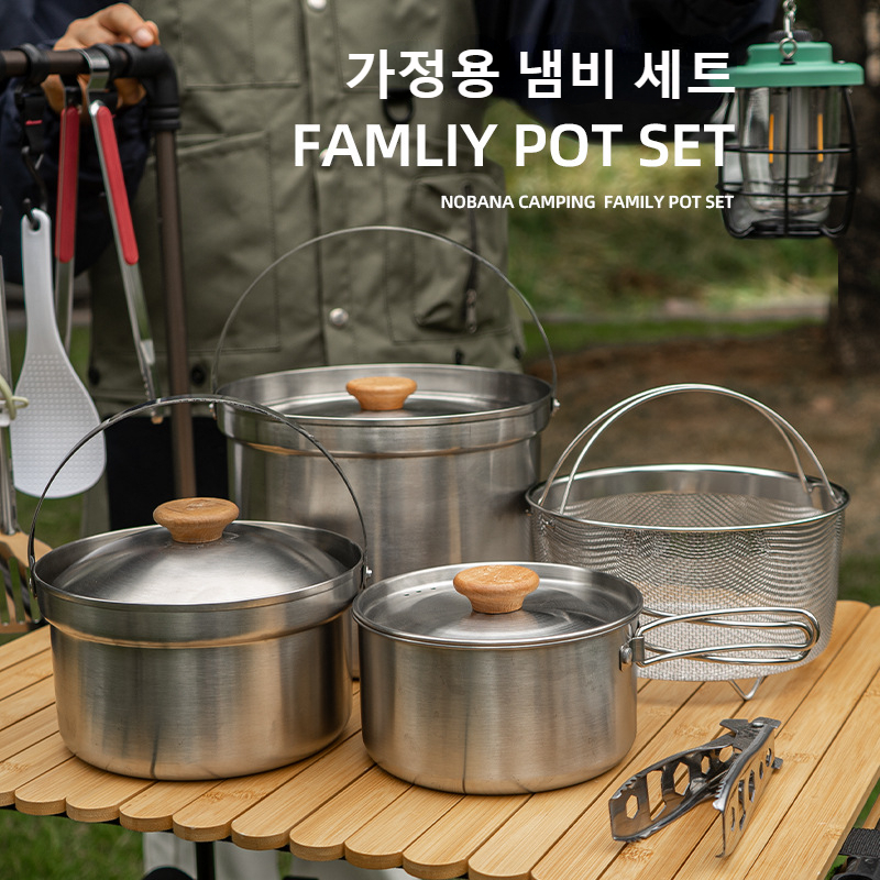NOBANA Nieuwste Outdoor Rvs Po - Camping Cooking Kettle recensie en prijs