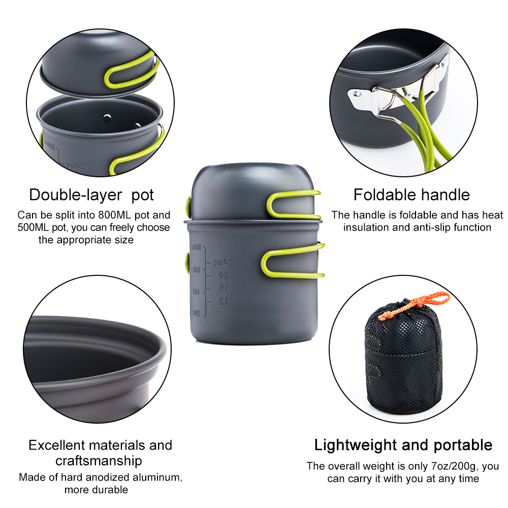 Widesea Ultralight Camping Koo - Camping Cooking Pot Set recensie en prijs