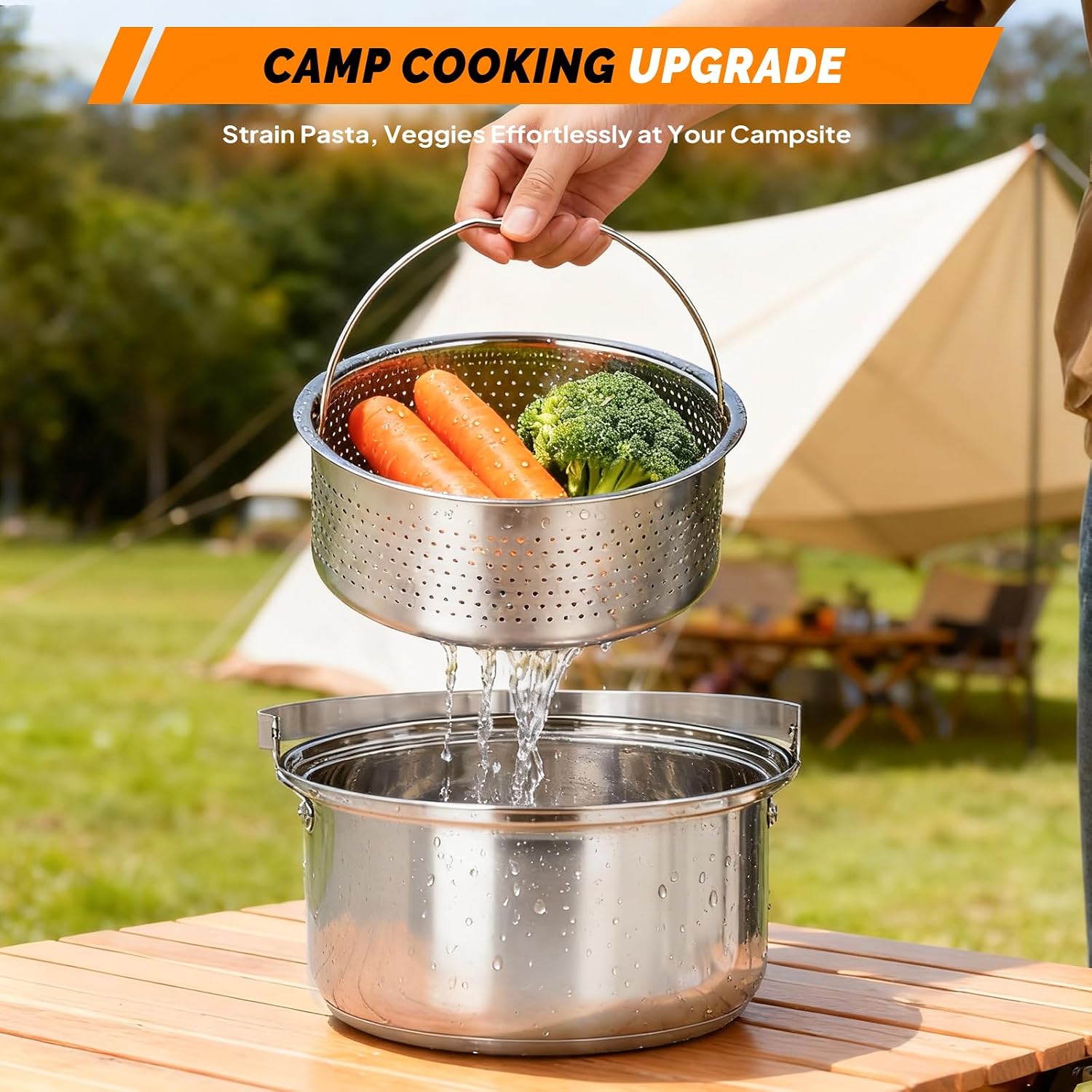 6-delige kookgereiset, 304 roe - Camping Cooking Lightweight recensie en prijs