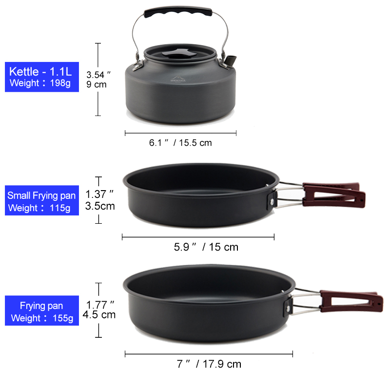 Widesea Camping Kookgerei Set  - Camping Cooking Kit Box recensie en prijs
