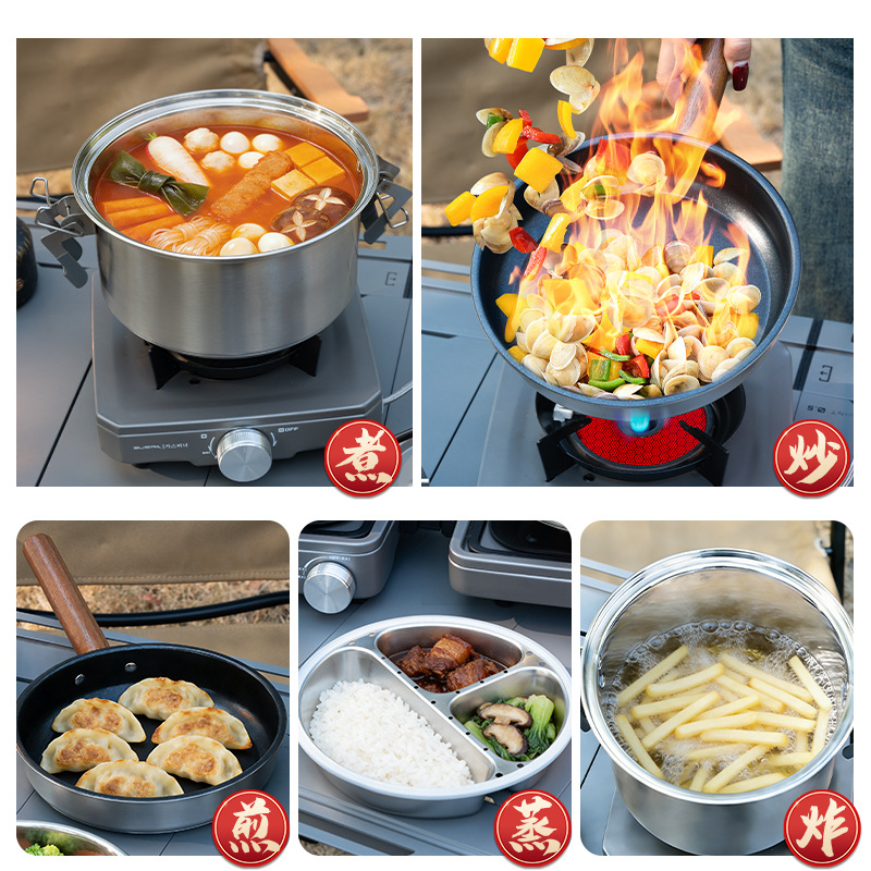 BUERK Outdoor Camping Stoompan - Camping Cooking Pot Set recensie en prijs