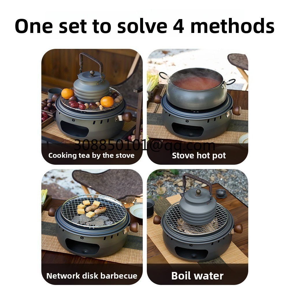 Thee koken, barbecuekachel, ca - Camping Cooking Pot Set recensie en prijs