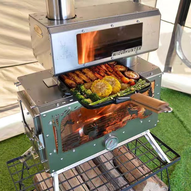 Campinghaard met 2-zijdige vuu - Camping Cooking Area recensie en prijs