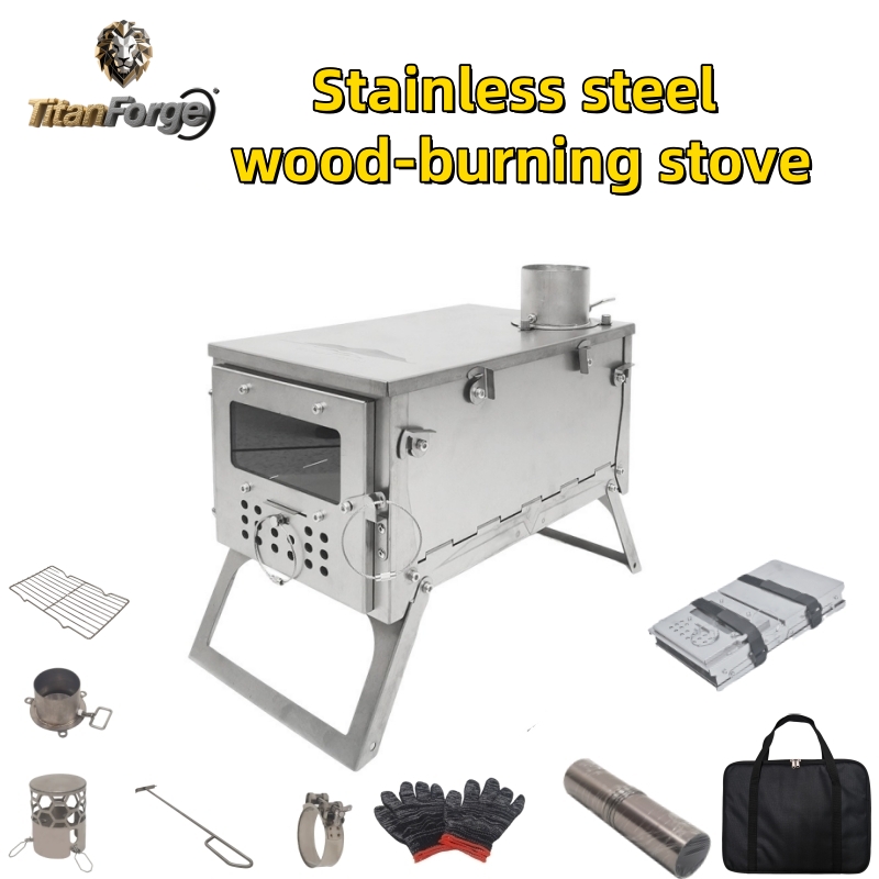 Vouwbare houtkachel, roestvrij - Camping Cooking Lightweight recensie en prijs
