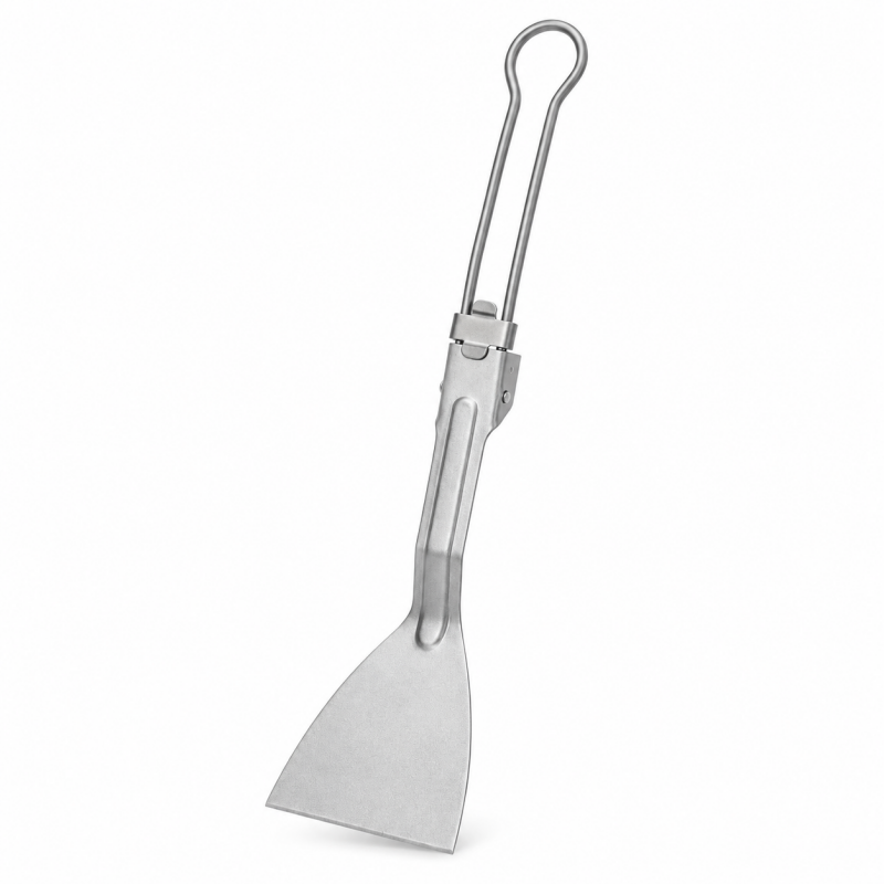 Vouwbare spatel van puur titan - Camping Cooking Lightweight recensie en prijs