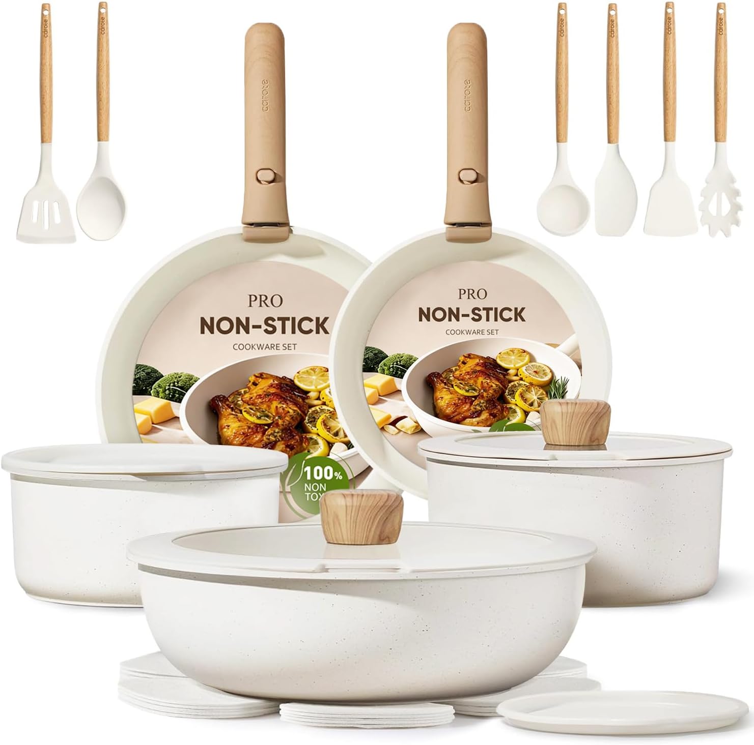 21-delige kookgereiset, antiaa - Camping Cooking Set Detachable Handle recensie en prijs