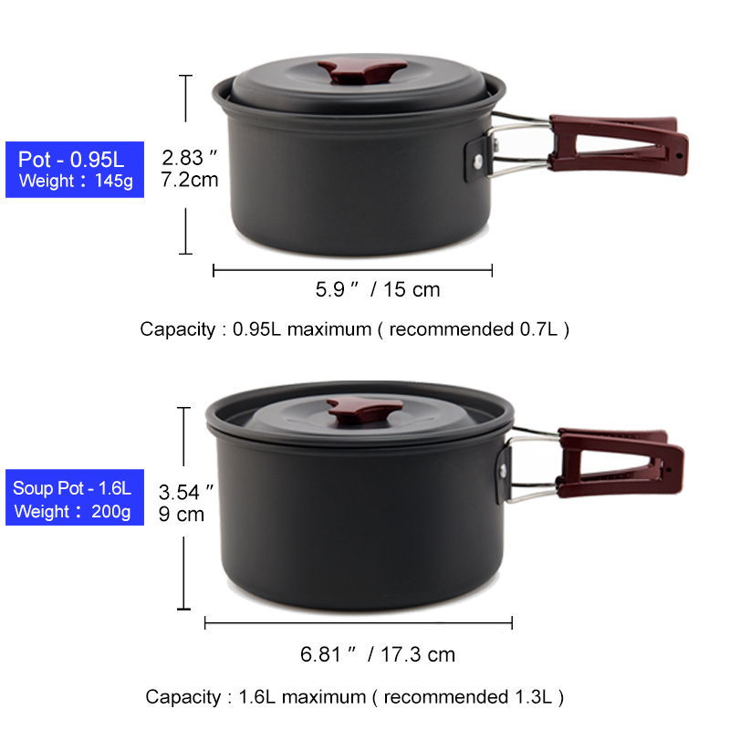 Widesea Camping Kookgerei Set  - Camping Cooking Kit Box recensie en prijs