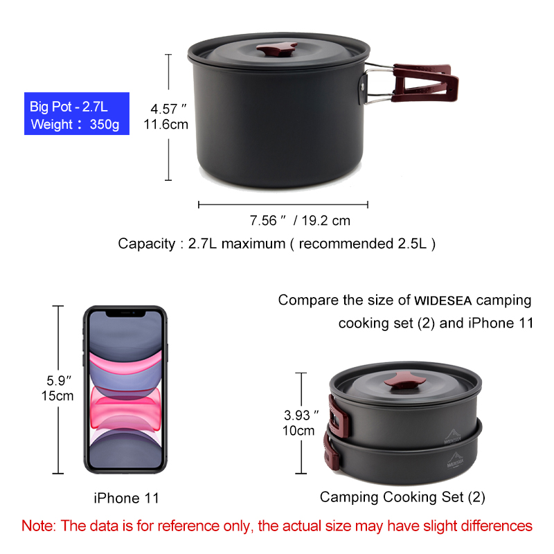 Widesea Camping Kookgerei Set  - Camping Cooking Kit Box recensie en prijs