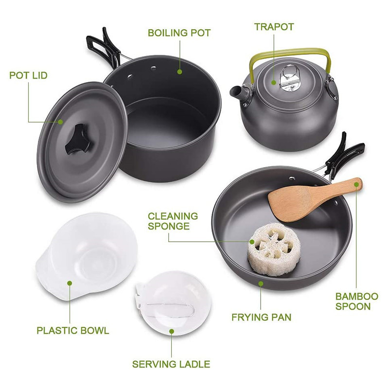Outdoor Camping Kookgerei Kit  - Camping Cooking Kit Box recensie en prijs