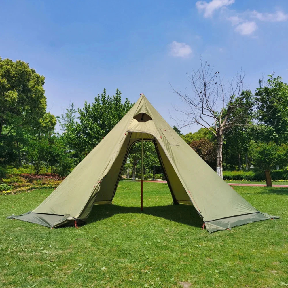 Nieuwe piramidetent met sneeuw - Camping Cooking Tent recensie en prijs