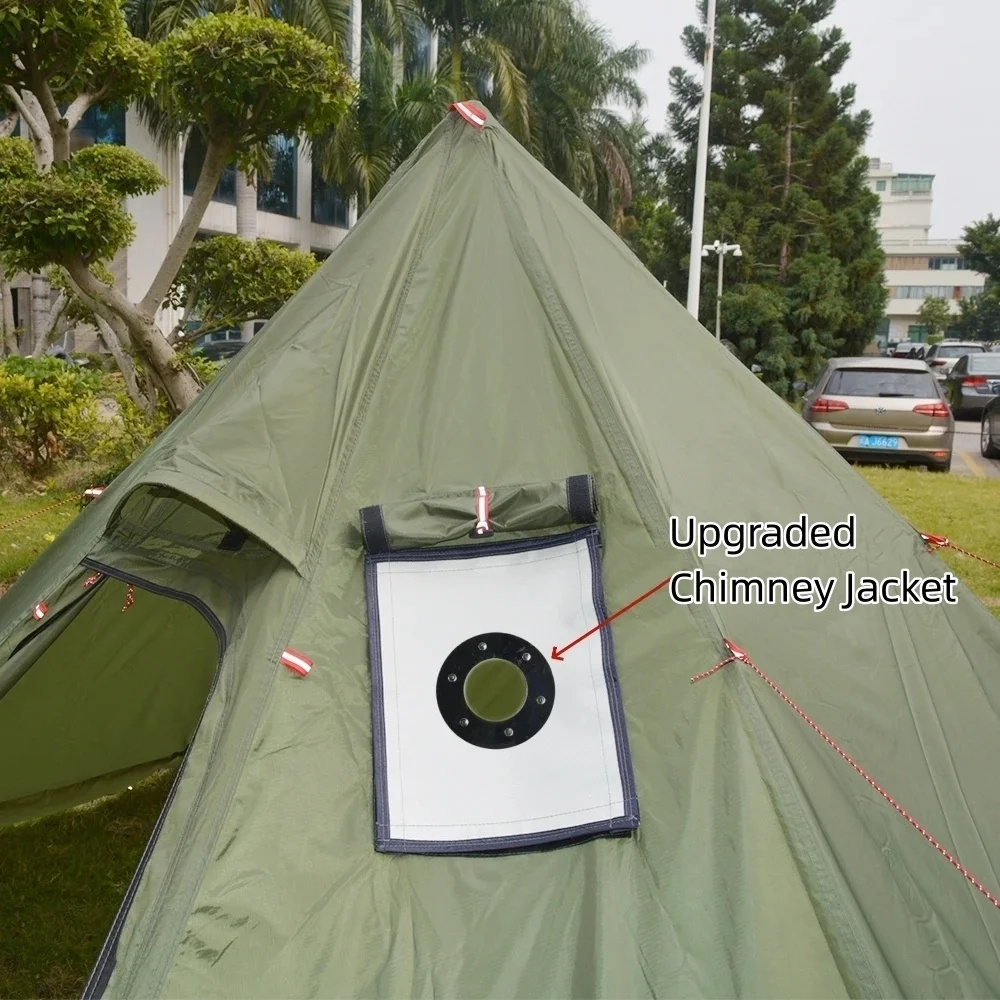 Nieuwe piramidetent met sneeuw - Camping Cooking Tent recensie en prijs